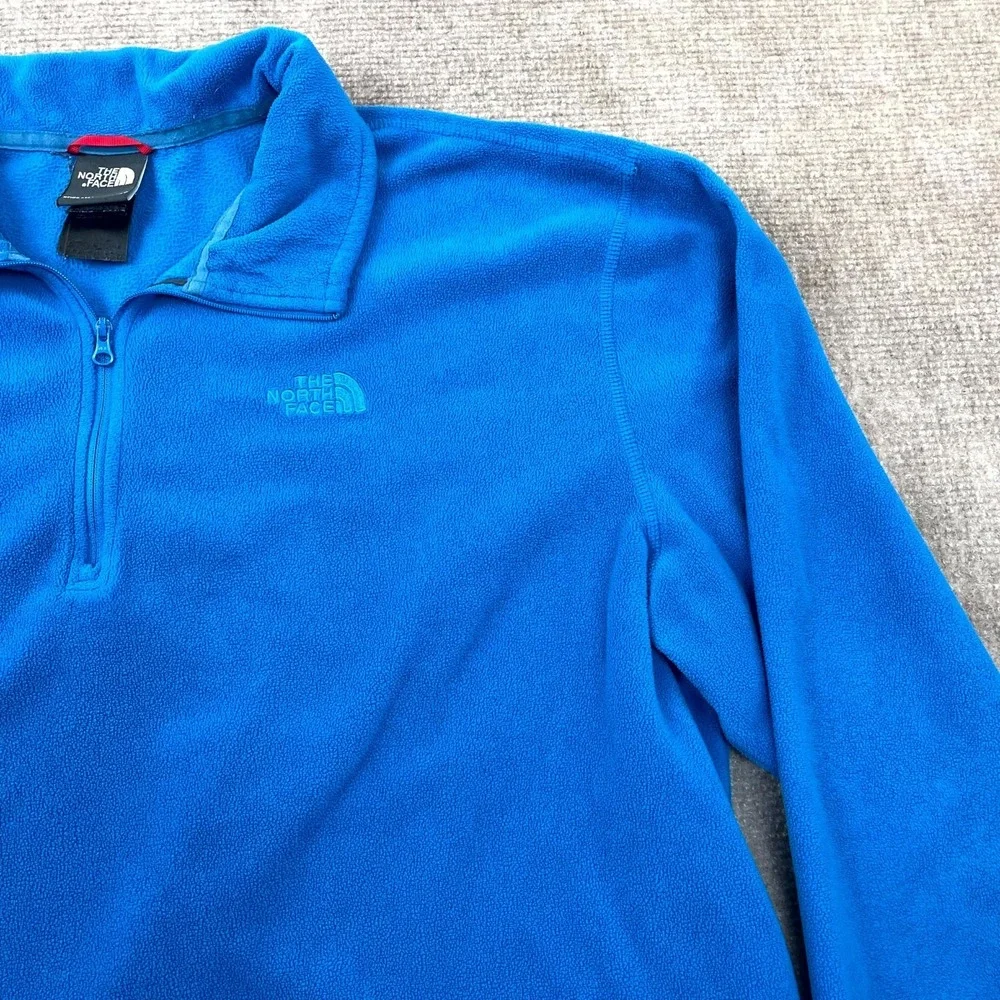The North Face TKA 100 Glacier 1/4 Zip Sweatshirt Mens XL Blue Fleece Warm‎ Cozy